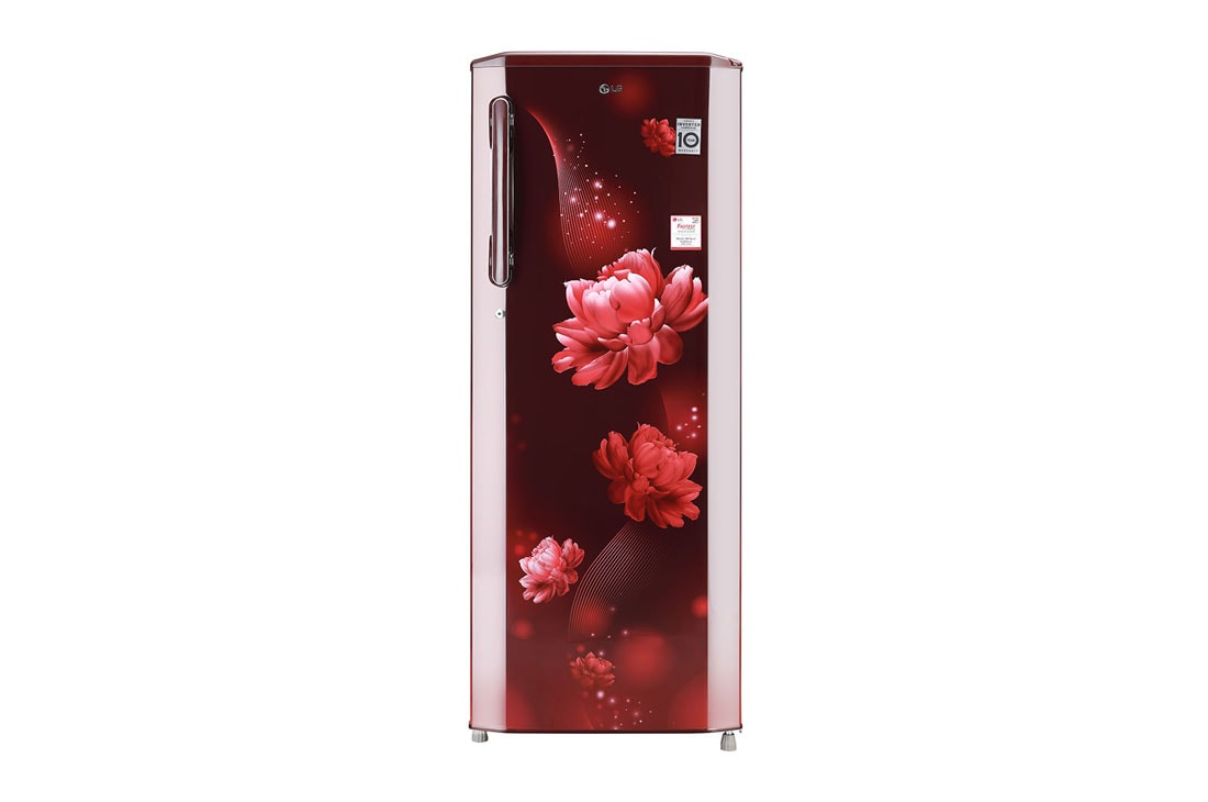 LG 270 L Single Door Refrigerator with Smart Inverter Compressor in Scarlet Charm Color LG 270 L Single Door Refrigerator with Smart Inverter Compressor in Scarlet Charm Color